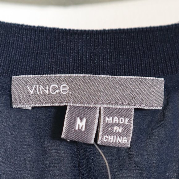 VINCE NWT Sheer Sleeveless Silk Blend Muscle Tee M - Picture 6 of 9